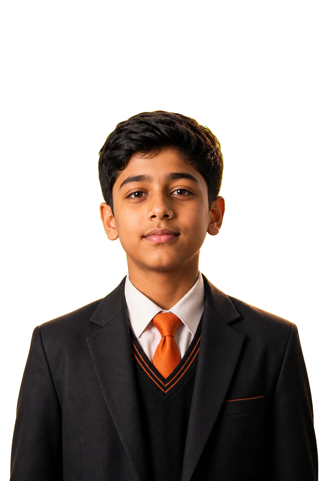 Indian school student in an EdSyft uniform
